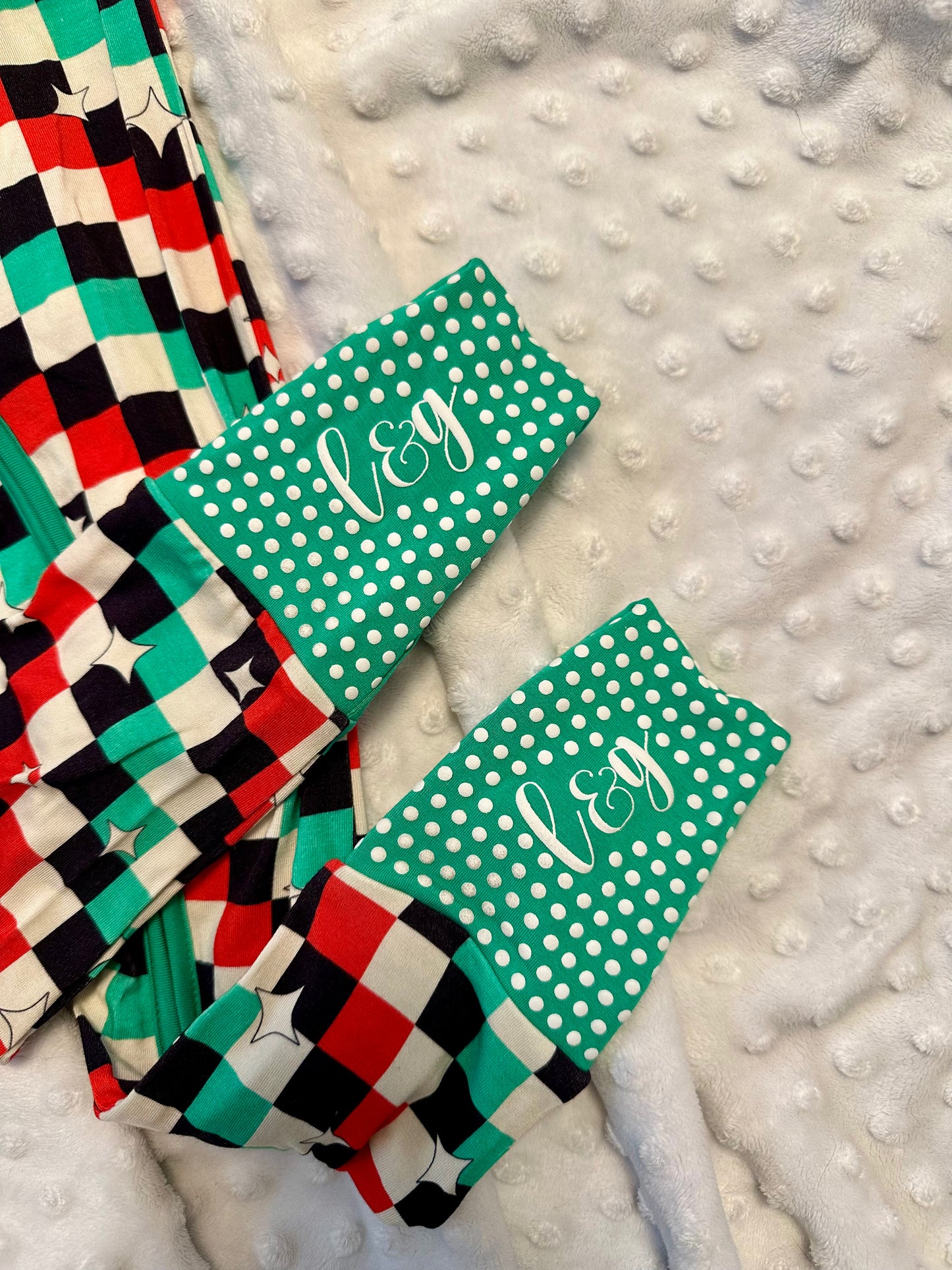 check the halls zip romper