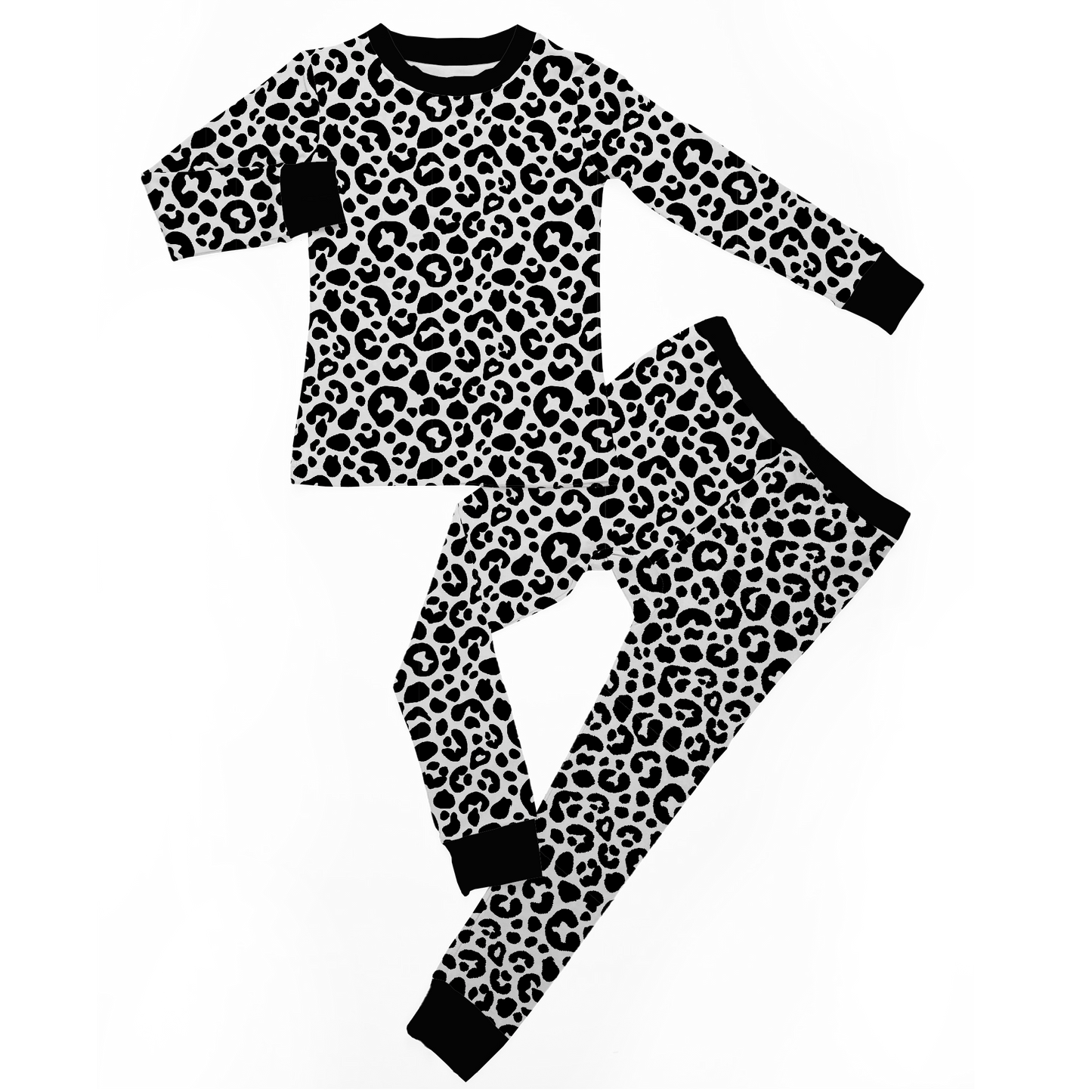 spotted snuggles two piece pjs