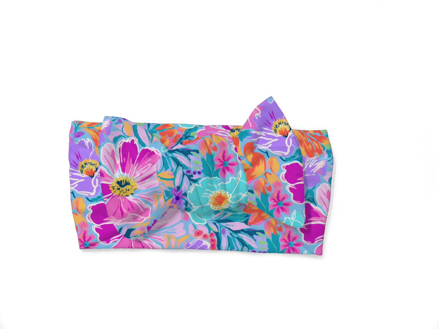 petal pop head wrap bow