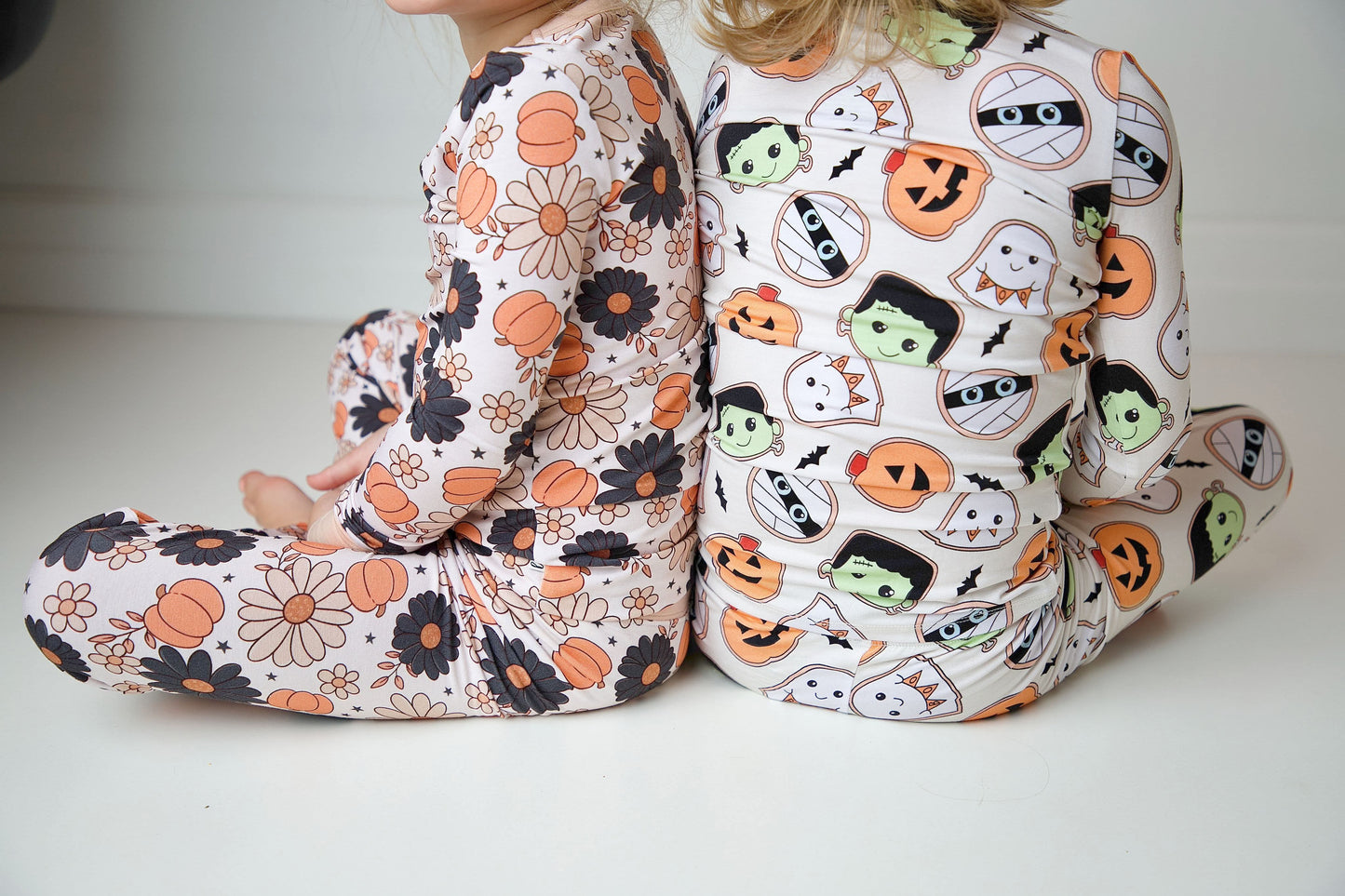 pumpkin petals two piece pjs