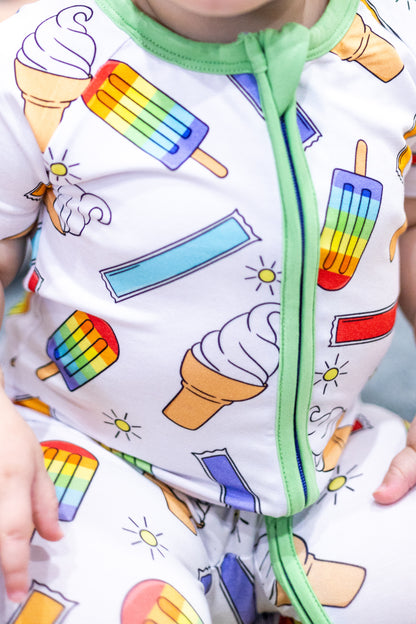 summertime sweets zip romper