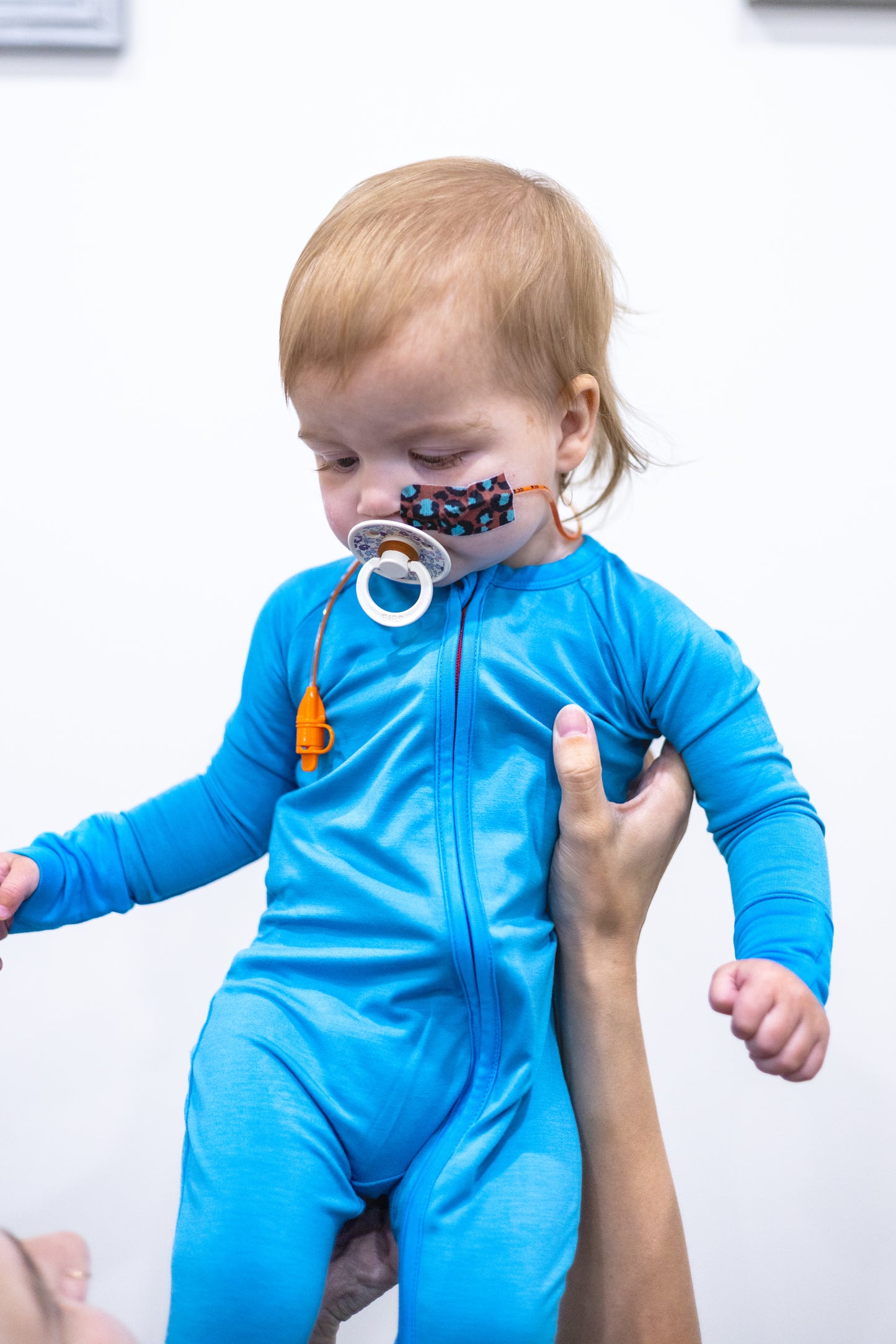 blue raspberry zip romper