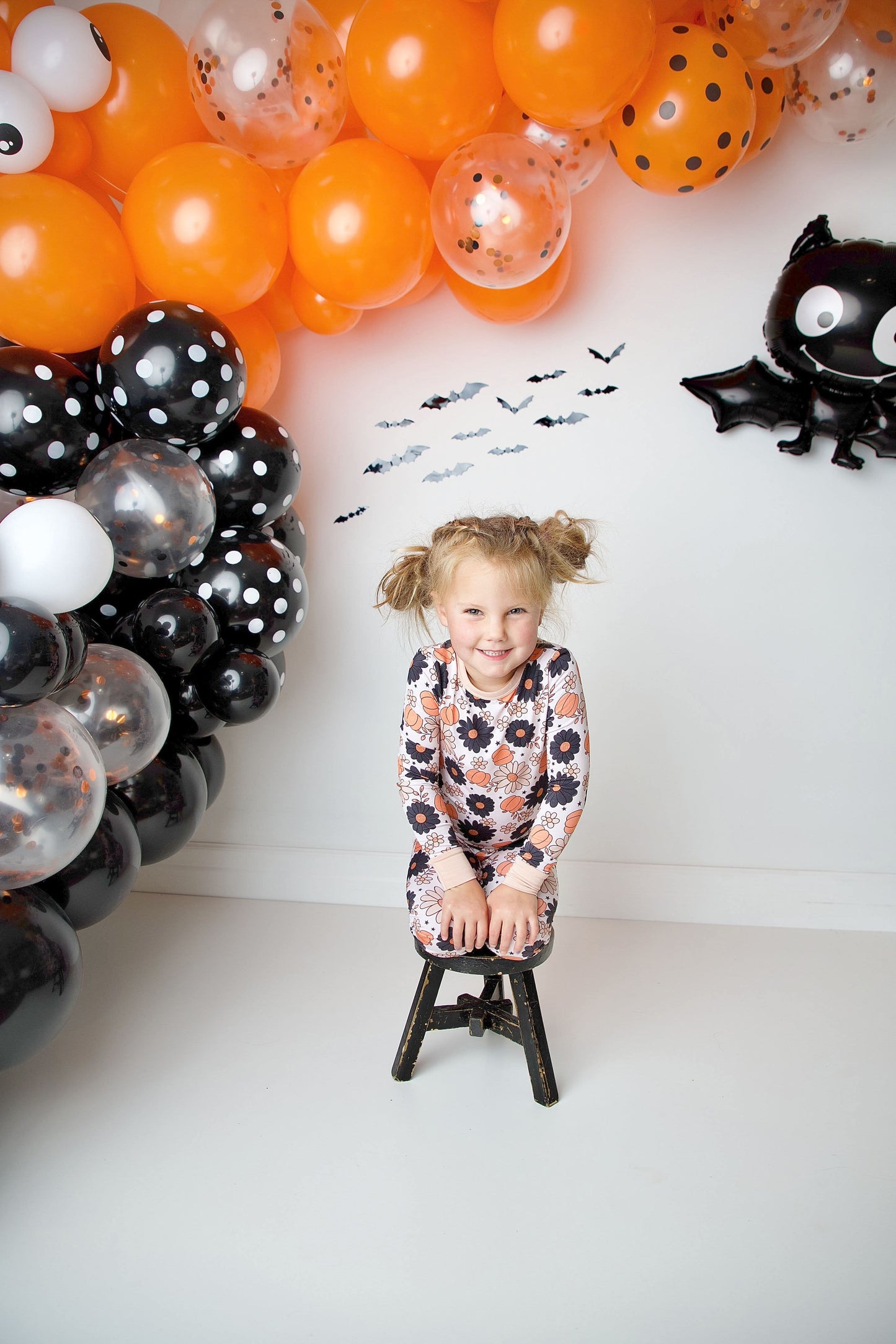 pumpkin petals two piece pjs