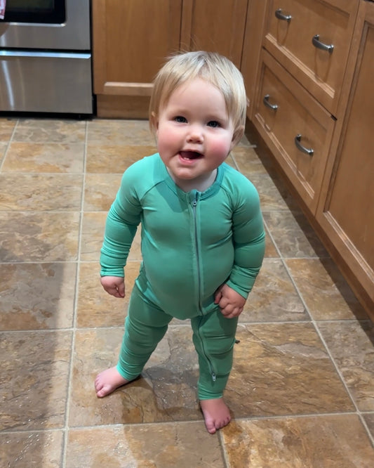 honeydew zip romper
