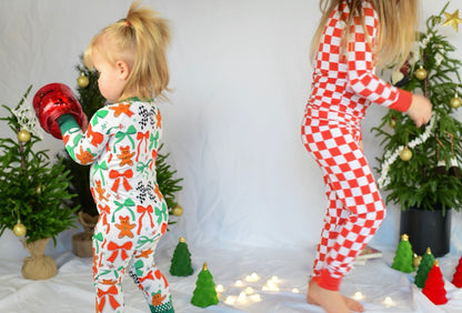 cherry cheer two piece pjs