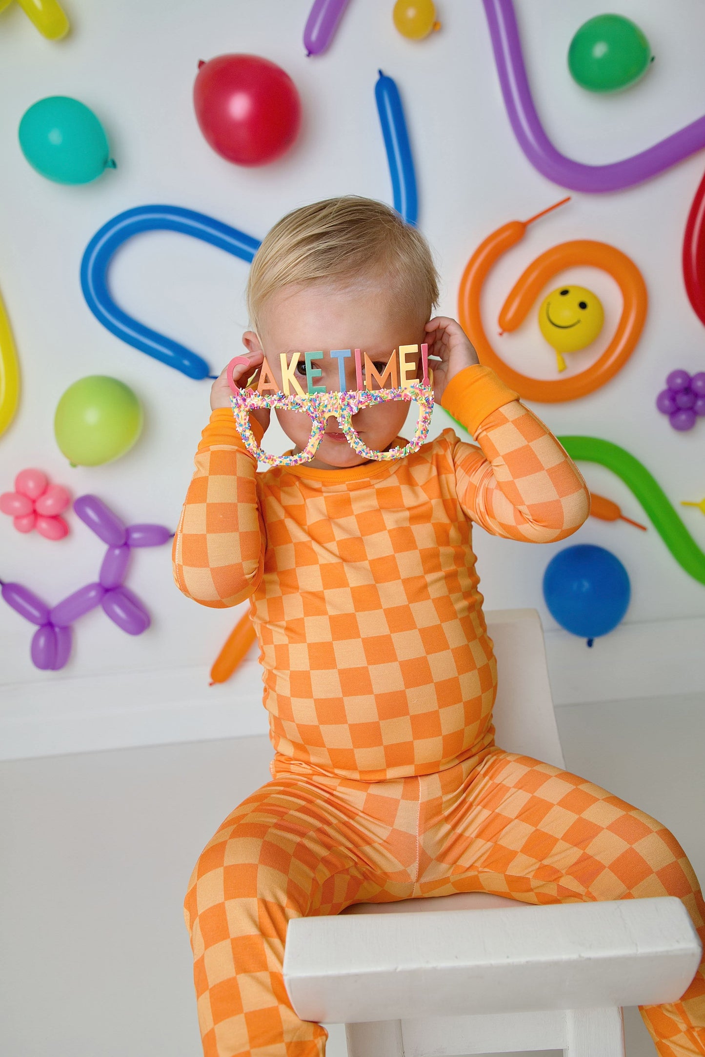 orange dreamsicle two piece pjs