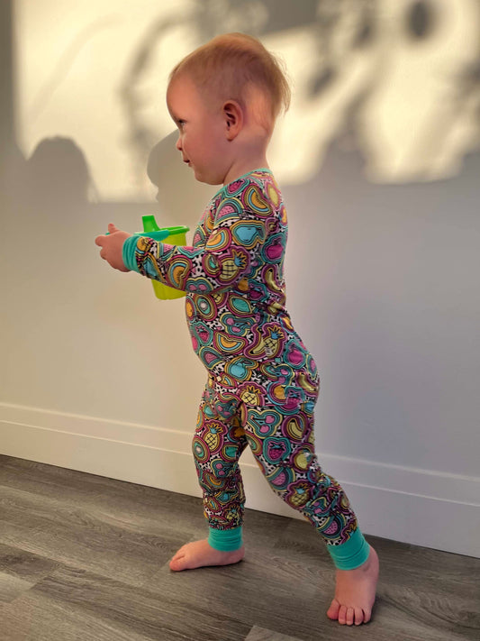 fruit frenzy toddler jammies