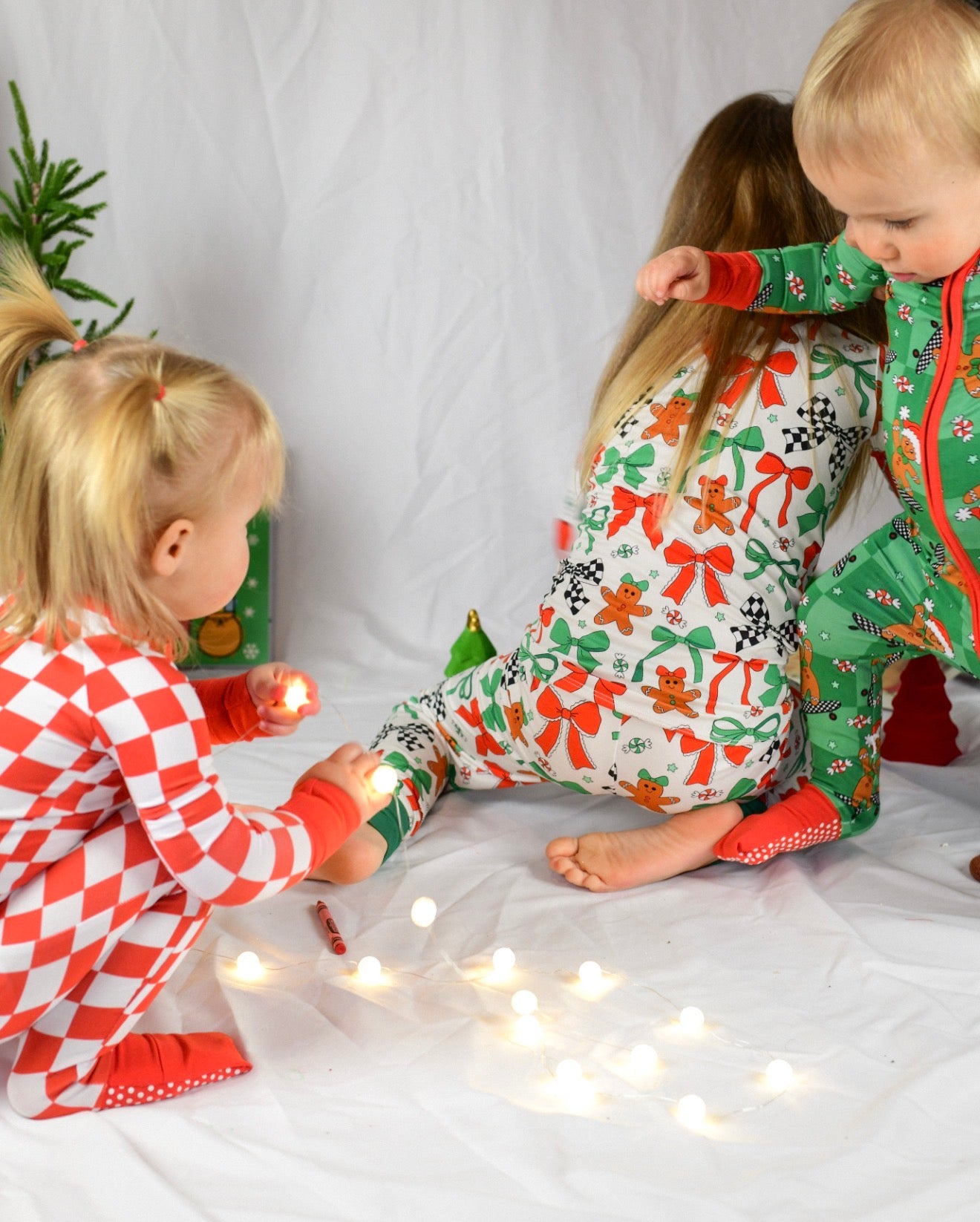 bow what fun! two piece pjs