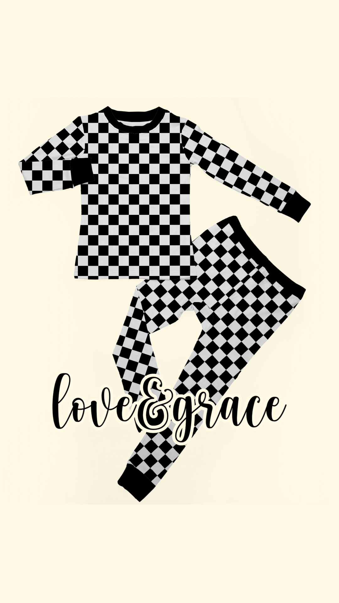 lights out liquorice two piece pjs