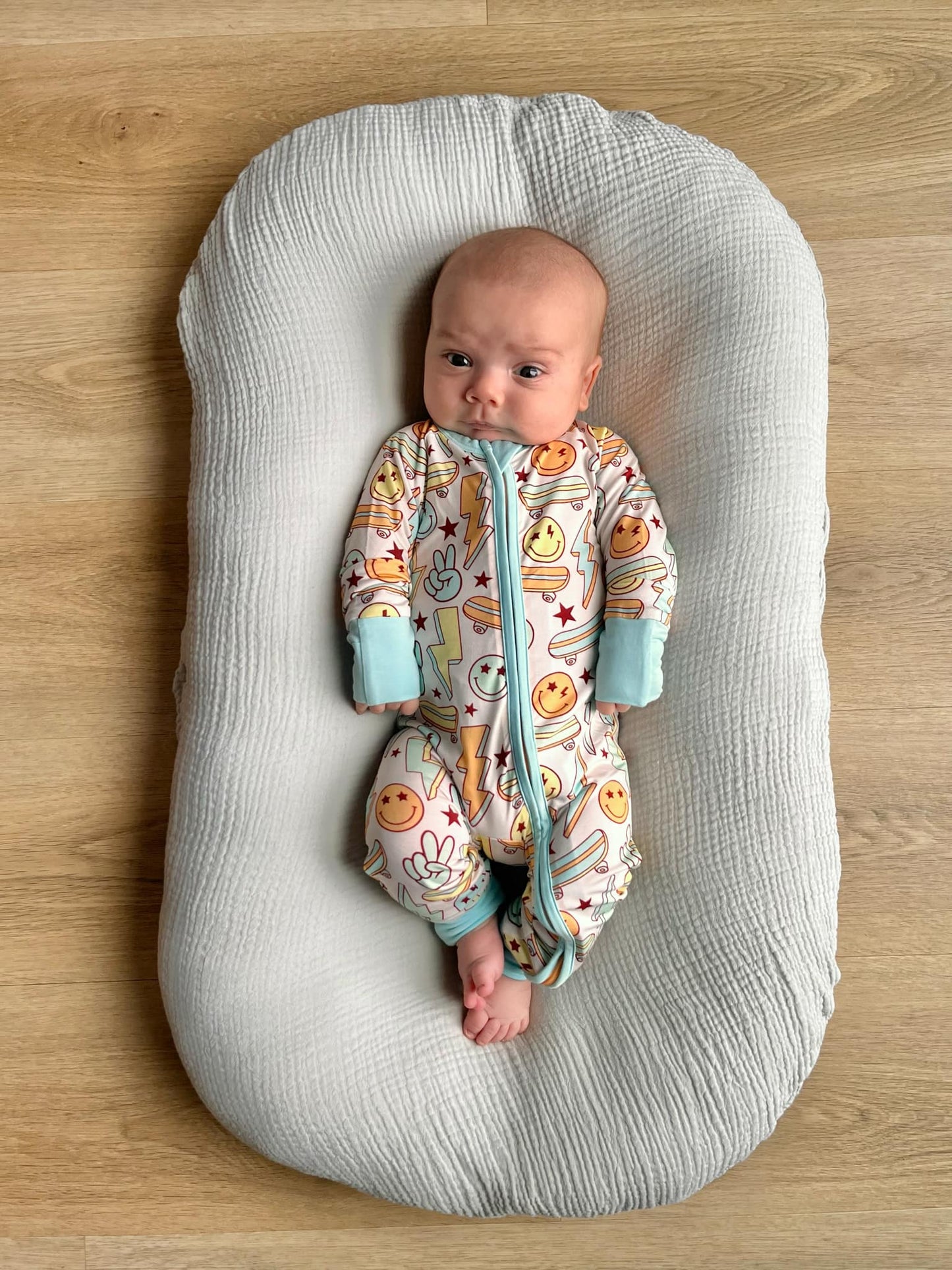 later skater zip romper