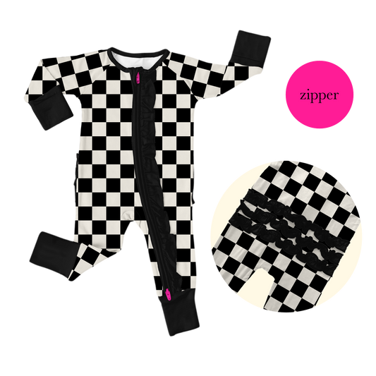 lights out liquorice zip romper