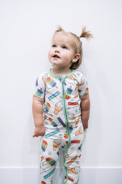 summertime sweets zip romper