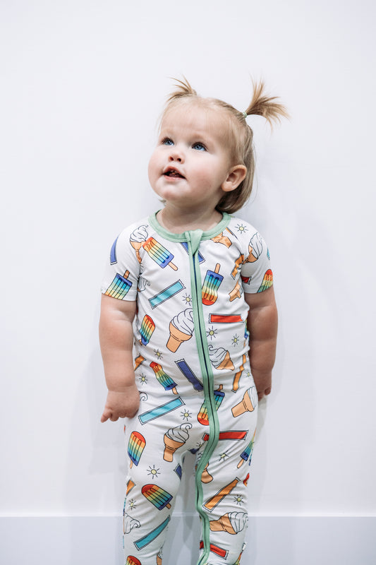 summertime sweets zip romper