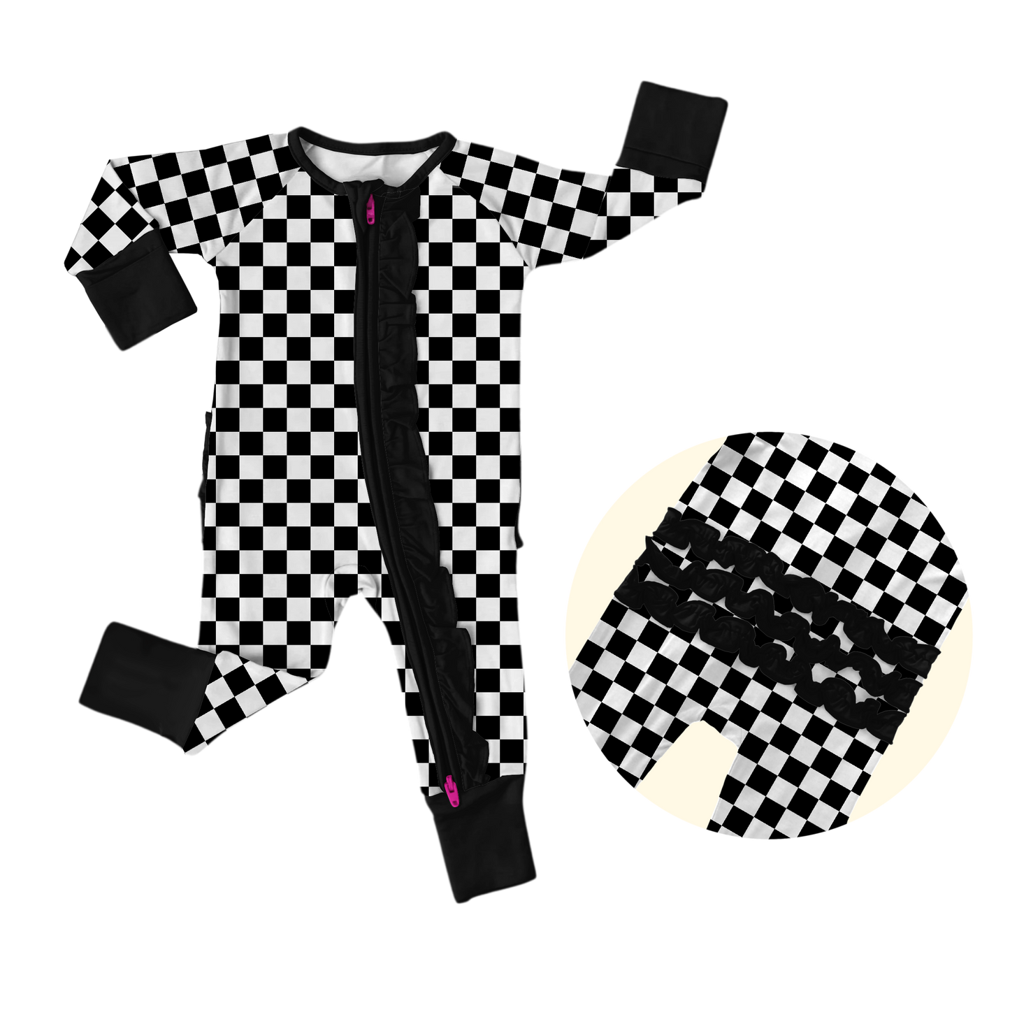 lights out liquorice zip romper