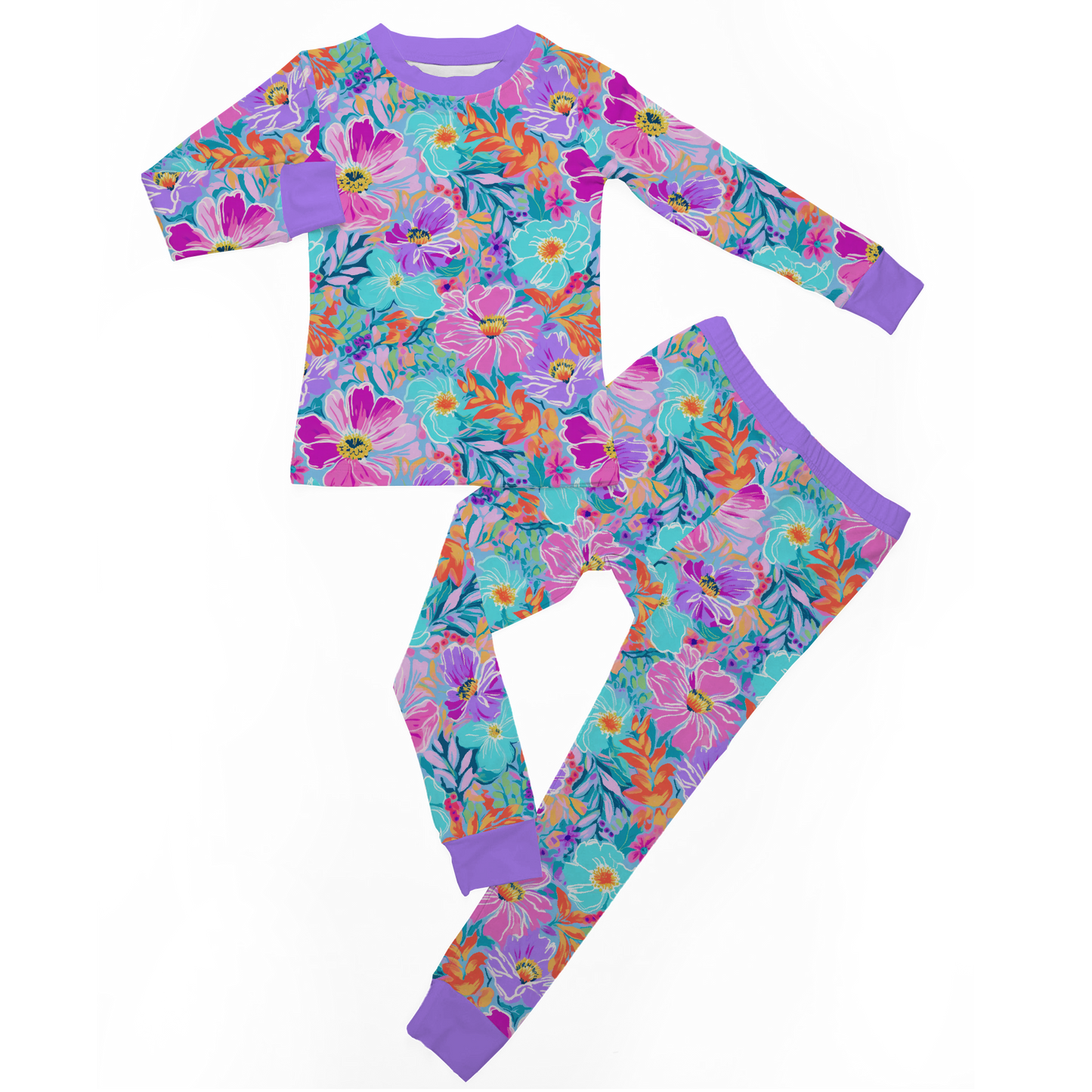 petal pop two piece pjs