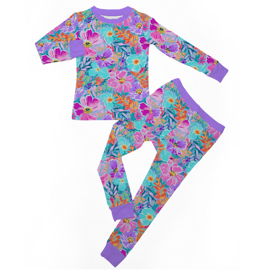 petal pop two piece pjs