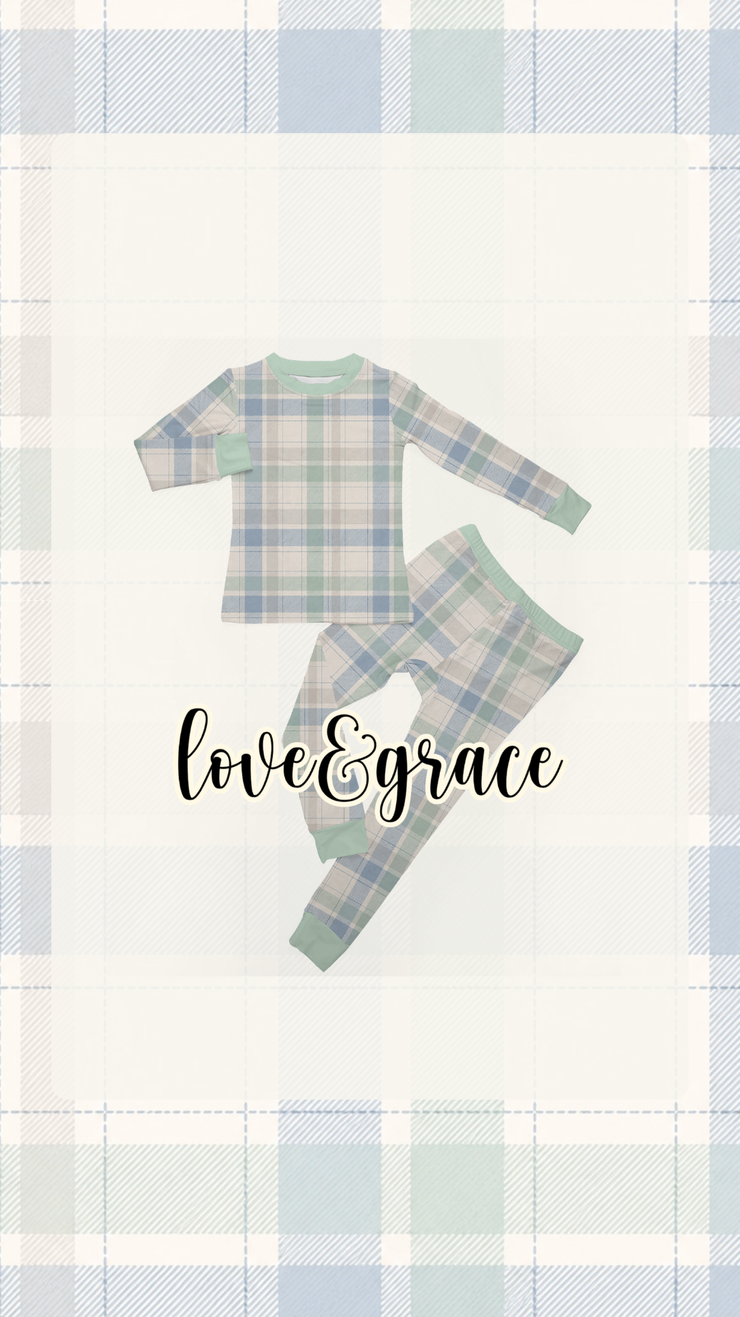 mist & mint two piece pjs