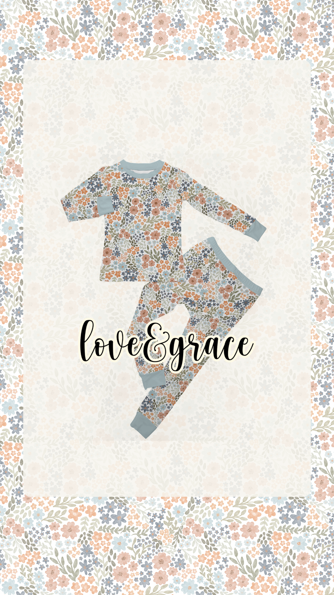 wildflower wishes two piece pjs