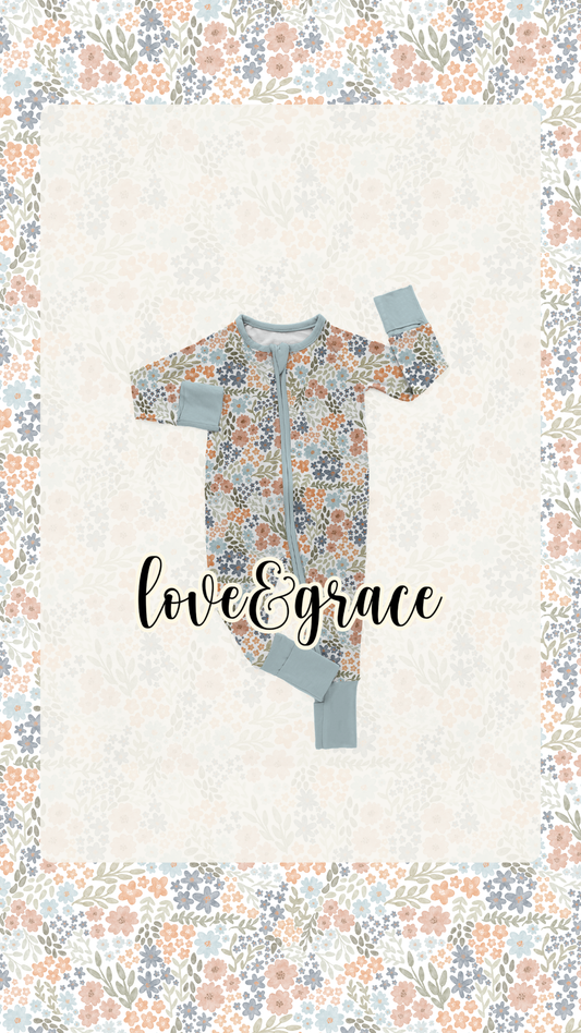 wildflower wishes zip romper