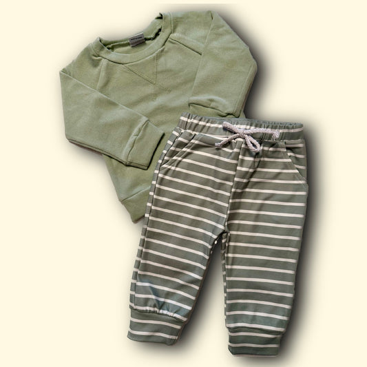 striped pullover set