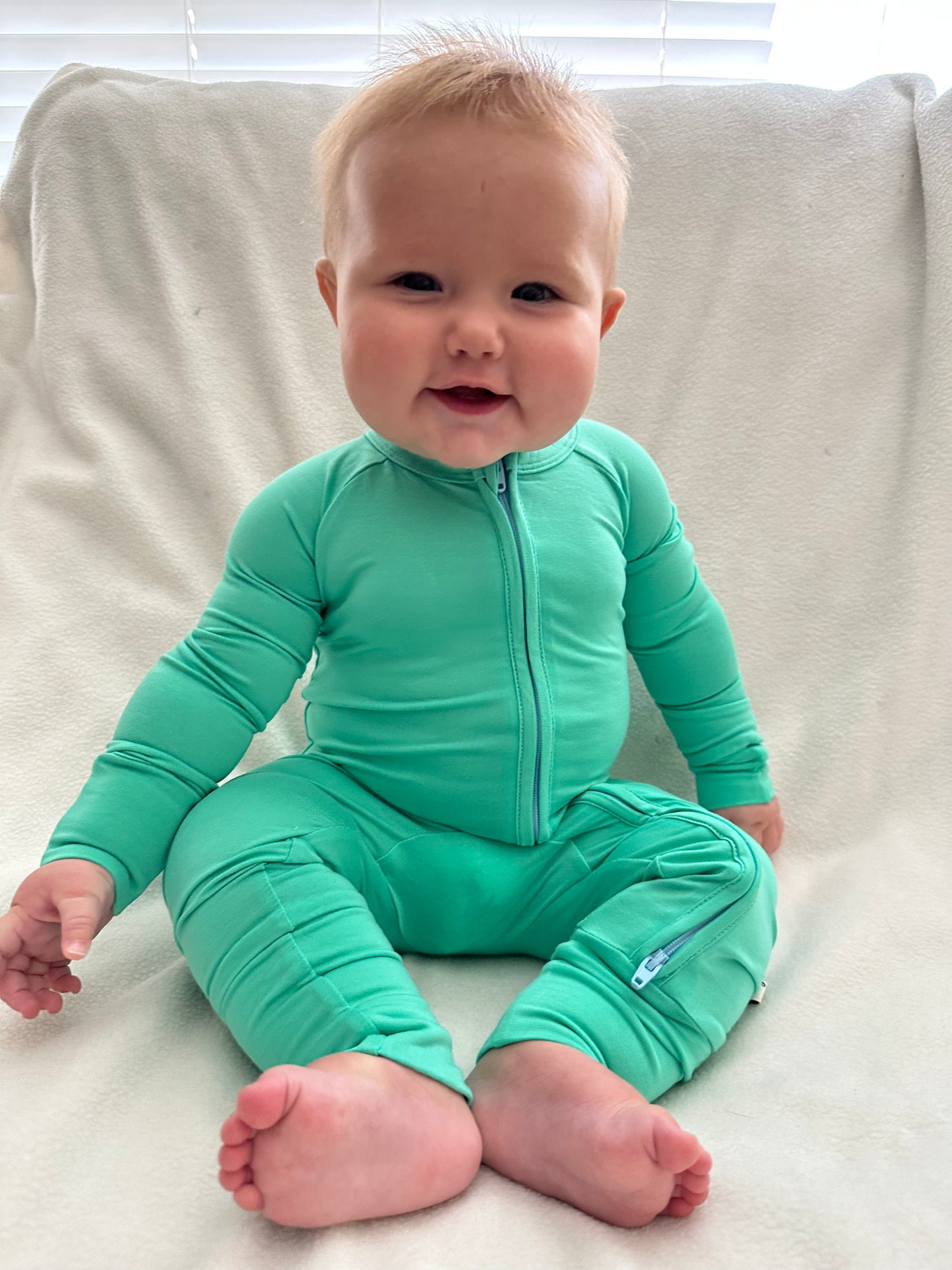 honeydew zip romper
