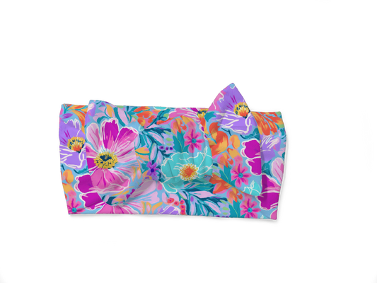 petal pop head wrap bow